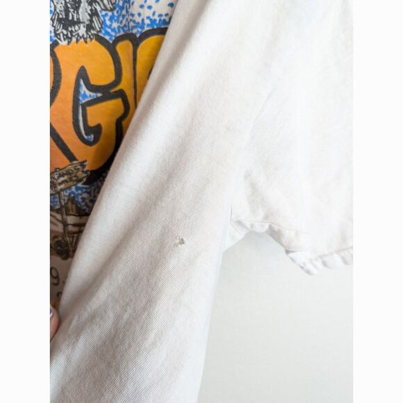 Vintage Thrashed Sturgis 2004 Motorcycle T Shirt Sz 3XL Cotton Made in USA 64th - Picture 10 of 16